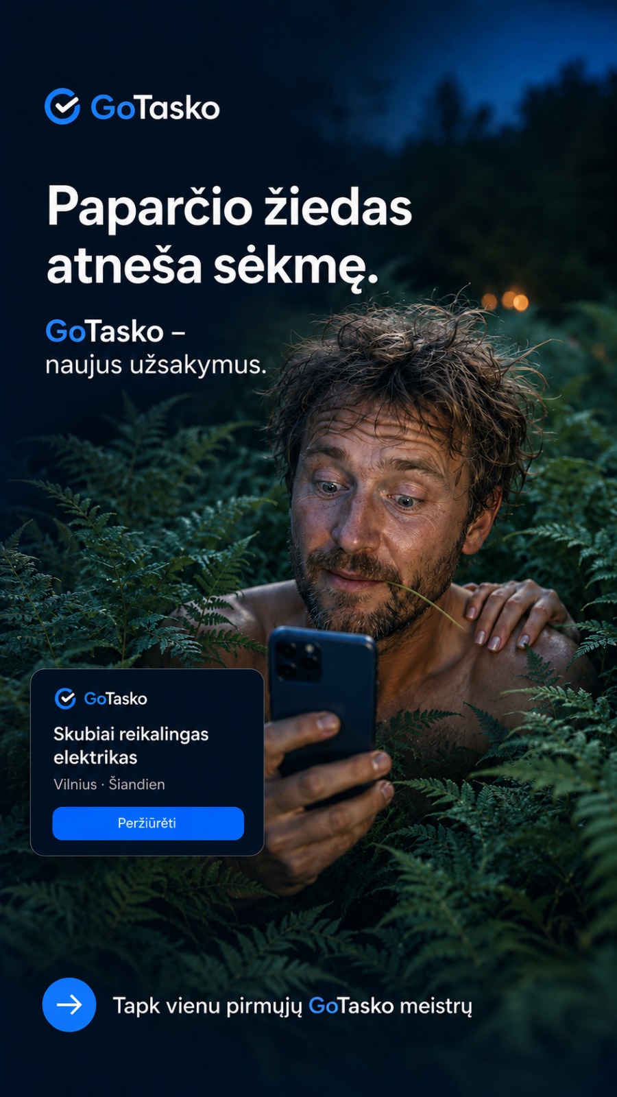 GoTasko Joninių reklama — kas bendro tarp Joninių ir GoTasko
