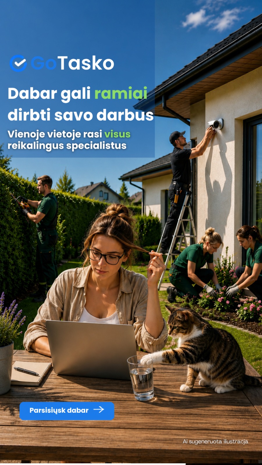 GoTasko klientams reklama